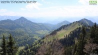 Archived image Webcam Hochrieshütte - View to the south 13:00