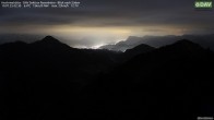 Archived image Webcam Hochrieshütte - View to the south 01:00
