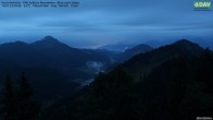 Archived image Webcam Hochrieshütte - View to the south 03:00