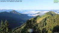 Archived image Webcam Hochrieshütte - View to the south 01:00