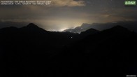 Archived image Webcam Hochrieshütte - View to the south 23:00