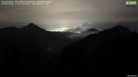 Archived image Webcam Hochrieshütte - View to the south 21:00