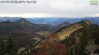 Archived image Webcam Hochrieshütte - View to the south 09:00