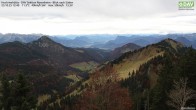 Archived image Webcam Hochrieshütte - View to the south 11:00
