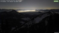 Archived image Webcam Hochrieshütte - View to the south 23:00