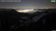 Archived image Webcam Hochrieshütte - View to the south 00:00