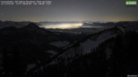 Archived image Webcam Hochrieshütte - View to the south 01:00