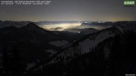 Archived image Webcam Hochrieshütte - View to the south 02:00