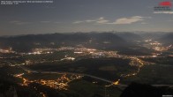 Archived image Webcam Hoher Kasten - View to the Rheintal 23:00