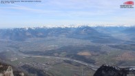 Archived image Webcam Hoher Kasten - View to the Rheintal 13:00