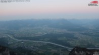 Archiv Foto Webcam Hoher Kasten - Blick ins Rheintal 19:00