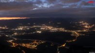 Archiv Foto Webcam Hoher Kasten - Blick ins Rheintal 03:00
