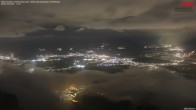 Archived image Webcam Hoher Kasten - View to the Rheintal 21:00