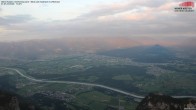 Archived image Webcam Hoher Kasten - View to the Rheintal 19:00