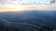 Archiv Foto Webcam Hoher Kasten - Blick ins Rheintal 04:00