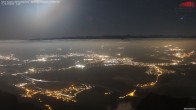 Archiv Foto Webcam Hoher Kasten - Blick ins Rheintal 01:00