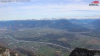 Archiv Foto Webcam Hoher Kasten - Blick ins Rheintal 13:00
