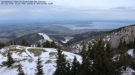 Archiv Foto Webcam Kampenwand - Blick nach Norden über den Chiemsee 09:00