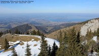 Archiv Foto Webcam Kampenwand - Blick nach Norden über den Chiemsee 13:00