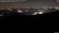 Archiv Foto Webcam Kampenwand - Blick nach Norden über den Chiemsee 23:00