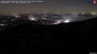 Archived image Webcam Kampenwand - View to the North 23:00