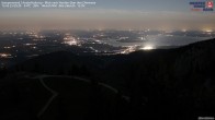 Archiv Foto Webcam Kampenwand - Blick nach Norden über den Chiemsee 23:00
