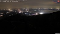 Archiv Foto Webcam Kampenwand - Blick nach Norden über den Chiemsee 23:00