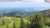 Archiv Foto Webcam Kampenwand - Blick nach Norden über den Chiemsee 09:00
