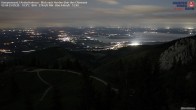 Archiv Foto Webcam Kampenwand - Blick nach Norden über den Chiemsee 23:00