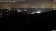 Archiv Foto Webcam Kampenwand - Blick nach Norden über den Chiemsee 23:00