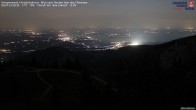 Archiv Foto Webcam Kampenwand - Blick nach Norden über den Chiemsee 23:00