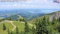 Archiv Foto Webcam Kampenwand - Blick nach Norden über den Chiemsee 11:00