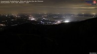 Archiv Foto Webcam Kampenwand - Blick nach Norden über den Chiemsee 23:00