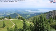 Archiv Foto Webcam Kampenwand - Blick nach Norden über den Chiemsee 09:00