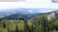 Archiv Foto Webcam Kampenwand - Blick nach Norden über den Chiemsee 17:00