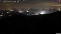 Archiv Foto Webcam Kampenwand - Blick nach Norden über den Chiemsee 23:00