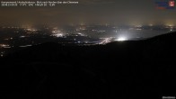 Archiv Foto Webcam Kampenwand - Blick nach Norden über den Chiemsee 23:00