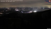 Archiv Foto Webcam Kampenwand - Blick nach Norden über den Chiemsee 23:00