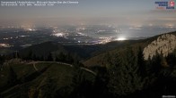 Archiv Foto Webcam Kampenwand - Blick nach Norden über den Chiemsee 23:00