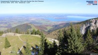 Archiv Foto Webcam Kampenwand - Blick nach Norden über den Chiemsee 09:00