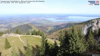 Archiv Foto Webcam Kampenwand - Blick nach Norden über den Chiemsee 09:00