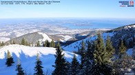Archiv Foto Webcam Kampenwand - Blick nach Norden über den Chiemsee 09:00