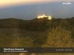 Archived image Webcam View to Wartburg Eisenach 22:00