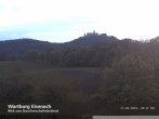 Archived image Webcam View to Wartburg Eisenach 19:00