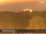 Archived image Webcam View to Wartburg Eisenach 23:00