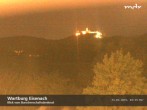 Archived image Webcam View to Wartburg Eisenach 03:00