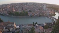 Archiv Foto Webcam Castel San Pietro - Blick auf Verona 19:00