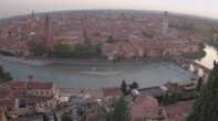 Archiv Foto Webcam Castel San Pietro - Blick auf Verona 19:00