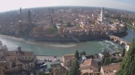Archived image Webcam Castel San Pietro - View of Verona 19:00