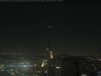 Archiv Foto Webcam Panorama Paris - Blick auf den Eiffelturm 20:00